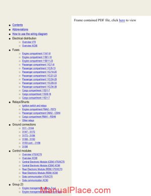 volvo v70 xc70 xc90 2003 wiring diagram page 1