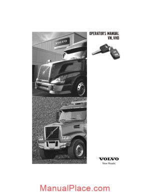 volvo vn vhd operators manual page 1