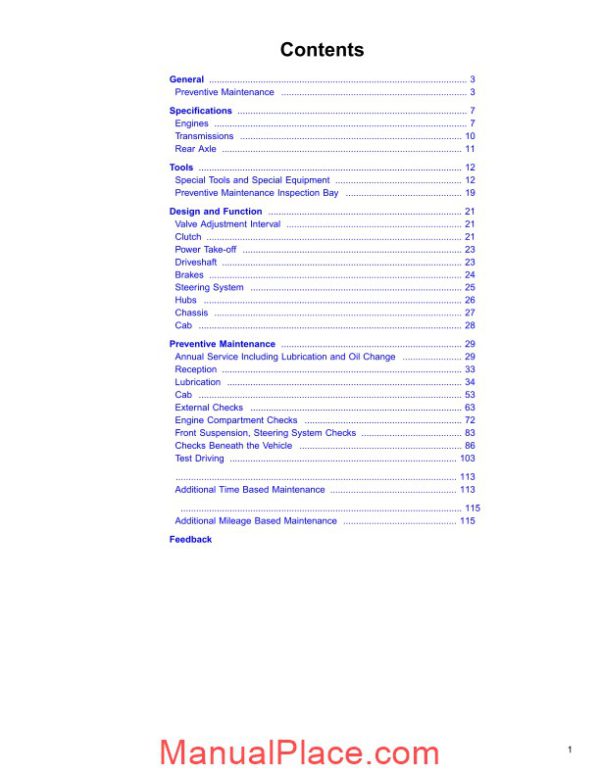 volvo vn vhd preventive maintenance annual service manual page 3