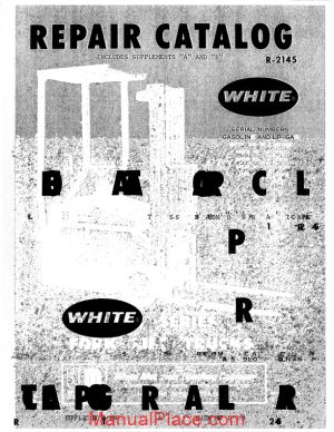 white fork lift msb series lift trucks parts catalog page 1