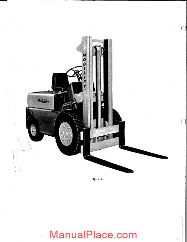 white fork lift my40 my60 parts operation maintenance manual page 3