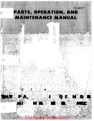 white fork lift my60 parts operation maintenance manual s 407 page 1