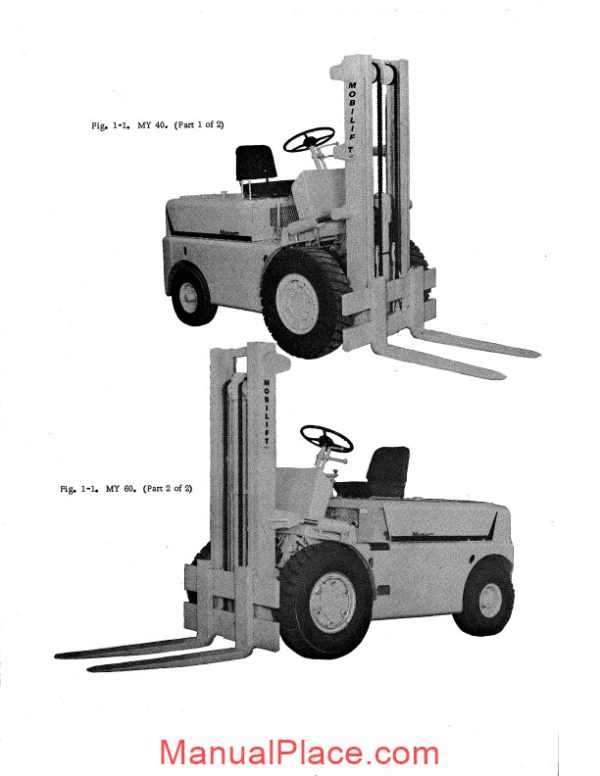 white fork lift my60 parts operation maintenance manual s 407 page 3