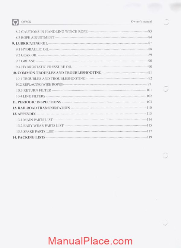 xcmg qy50k truck crane operation and maintenance manual page 4