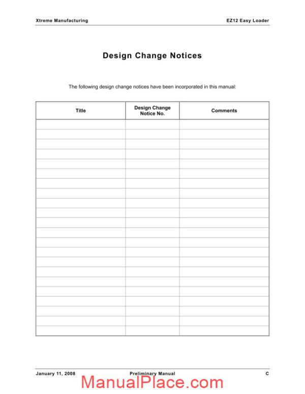 xtreme ez loader ez12 pre 01 08 parts manual page 4