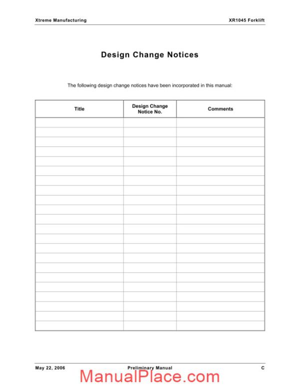 xtreme forward reach forklift xr1045 parts manual page 4