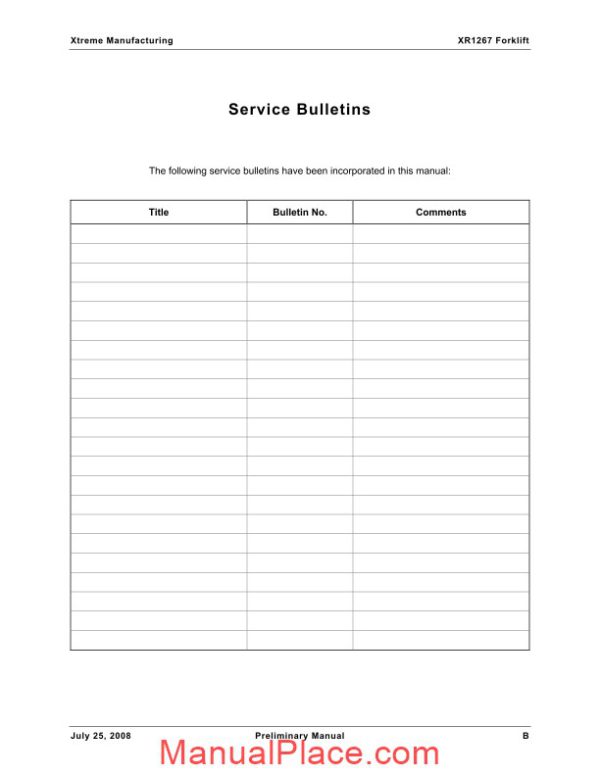 xtreme forward reach forklift xr1267 tier iii parts manual page 3