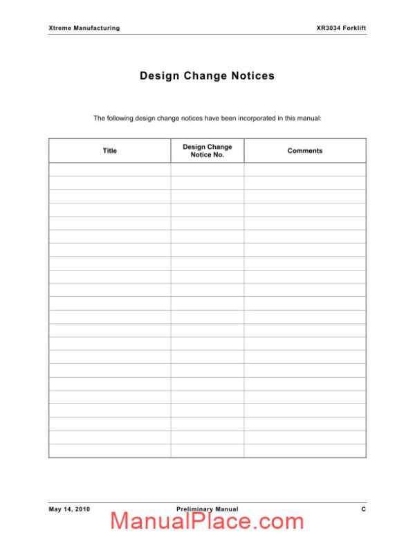 xtreme forward reach forklift xr3034 parts manual page 4