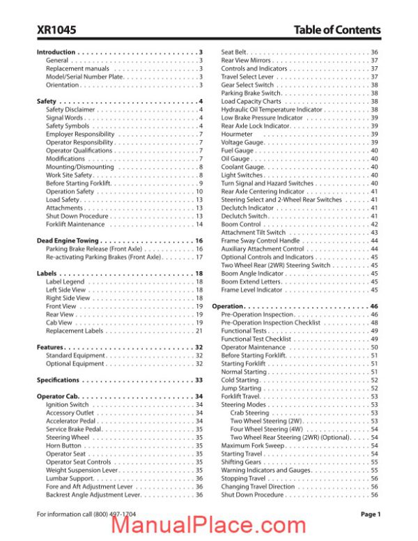 xtreme xr1045 operation safety manual page 3