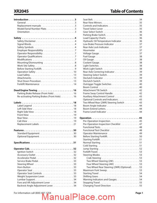 xtreme xr2045 operation safety manual page 3