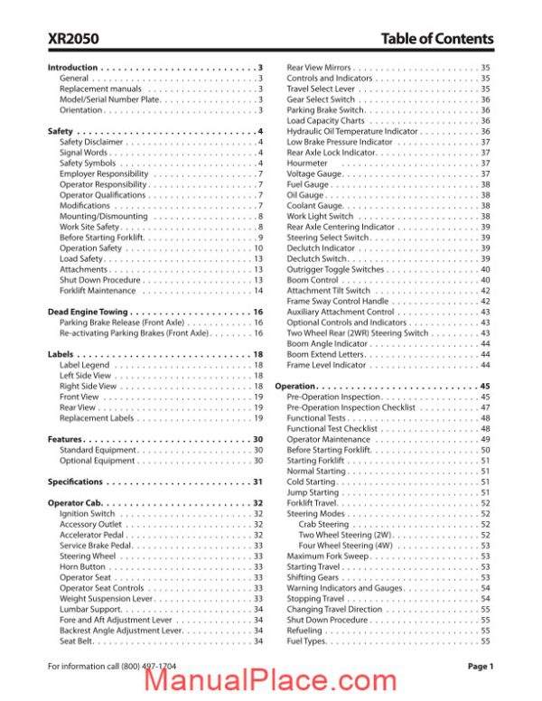 xtreme xr2050 operation safety manual page 3