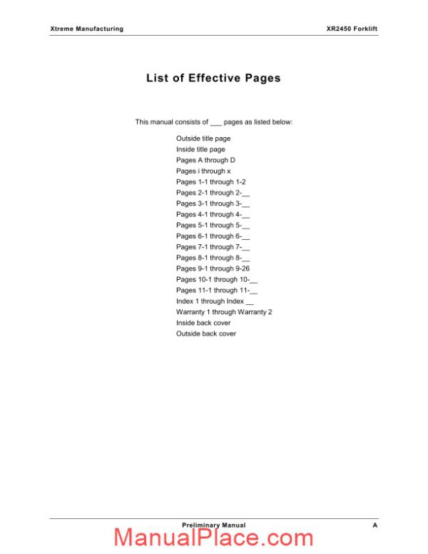 xtreme xr2450 illustrated parts breakdown manual page 2