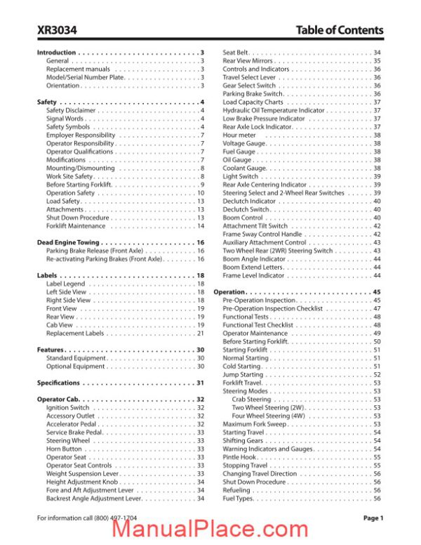 xtreme xr3034 operation safety manual page 3