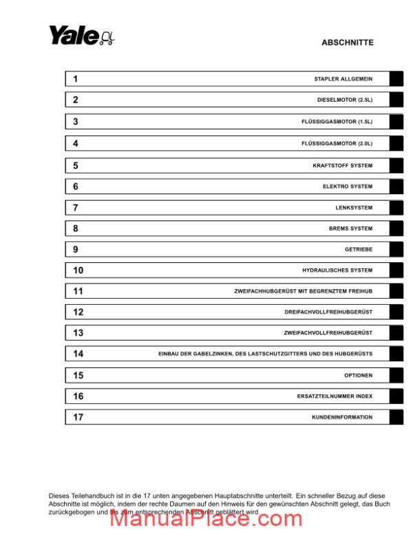 yale a810 part catalogue page 3