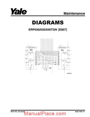 yale e807 parts manual page 1