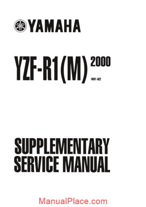 yamaha 2002 yzfr1 servicemanualsuppliment page 1