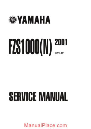 yamaha fazer fzs1000 n 01 service manual page 1