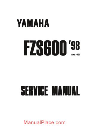 yamaha fazer fzs600 1998 service manual page 1