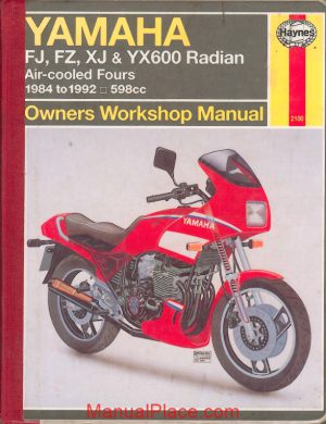 yamaha fj fz xj yx600 84 92 service manual page 1