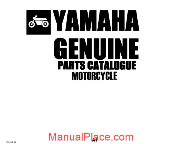 yamaha fzr1000 93 parts catalog page 1