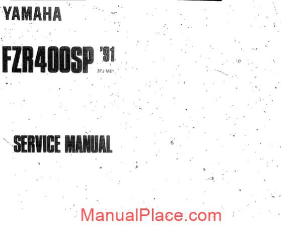 yamaha fzr400sp 91 service manual page 1