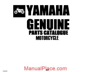 yamaha fzr400swc 89 parts catalogue page 1