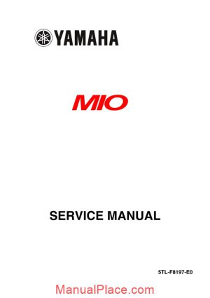 yamaha mio service manual page 1