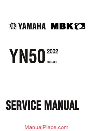 yamaha neo s 50 service manual 2002 page 1