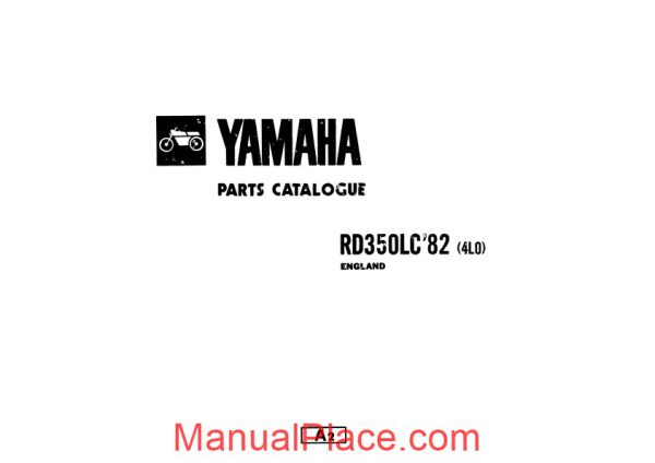 yamaha rd350lc 82 parts manual page 2