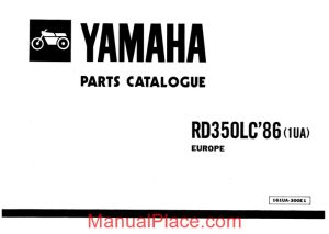 yamaha rd350lc 86 parts manual page 1