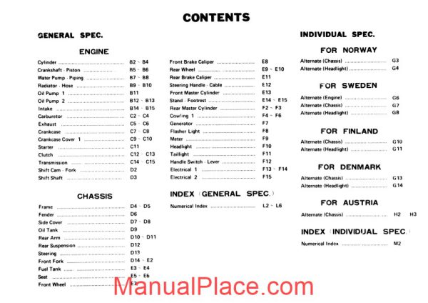 yamaha rd500lc 85 parts manual page 1