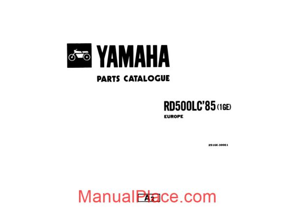 yamaha rd500lc 85 parts manual page 2