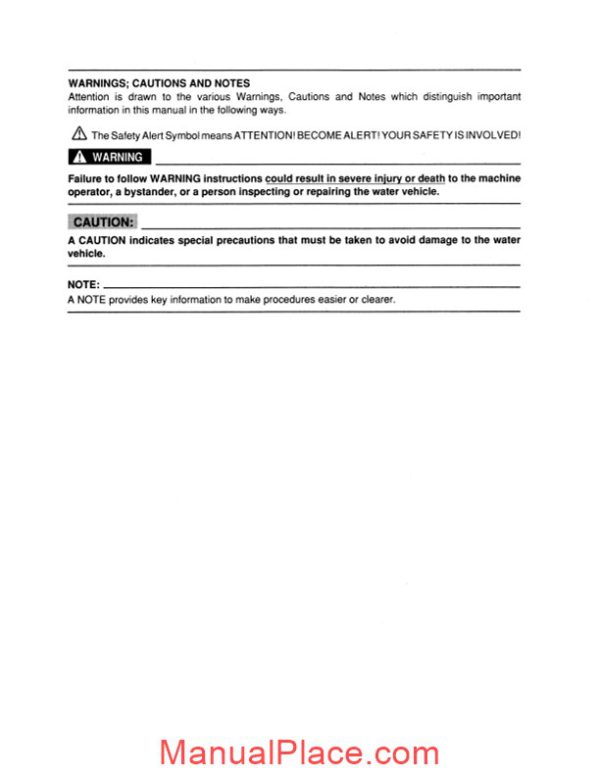 yamaha service manual fx 1 sn superjet page 3