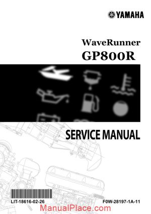 yamaha service manual gp800r page 1