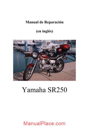 yamaha sr250 repair manual page 1