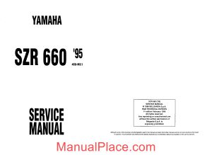 yamaha szr 660 95 service manual page 1