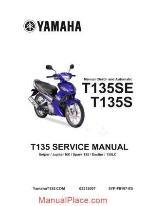 yamaha t135 service manual complete page 1