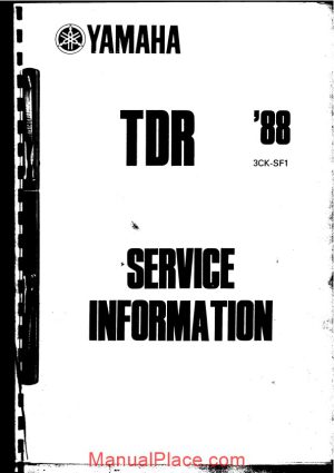 yamaha tdr 250 service manual 1988 page 1