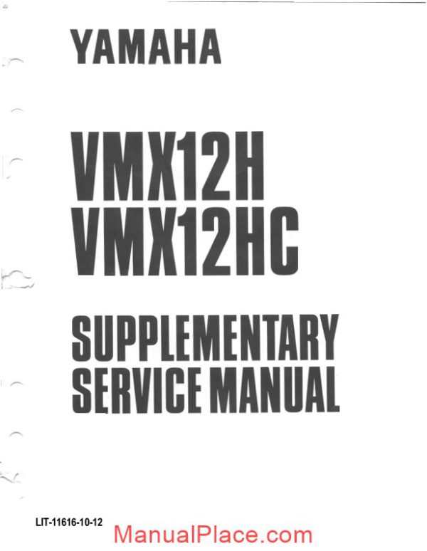 yamaha vmx1200 service manual page 2