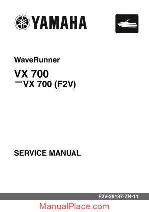 yamaha vx700 service manual page 1