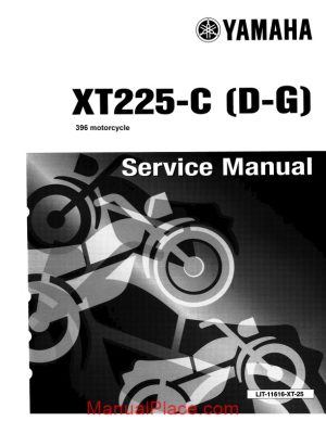 yamaha xt225 service manual page 1