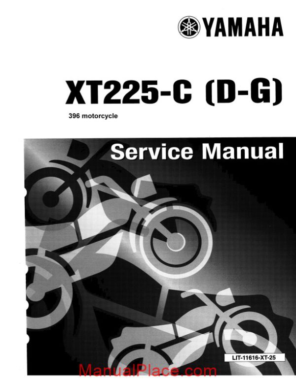 yamaha xt225 service manual page 1