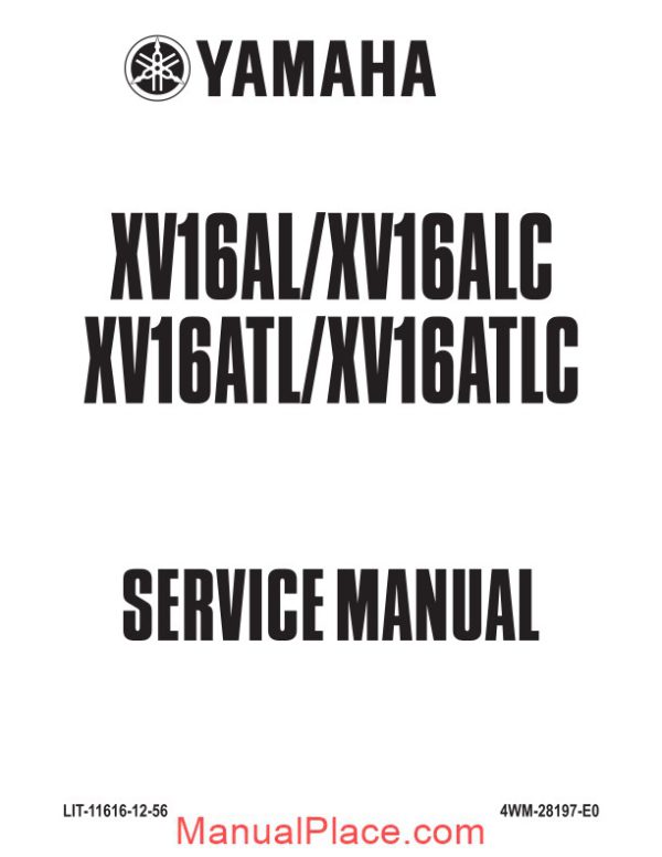 yamaha xv16 road star 98 service manual page 1