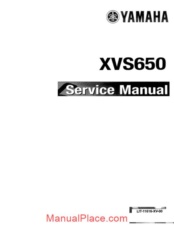 yamaha xvs 650 drag star 97 service manual page 1