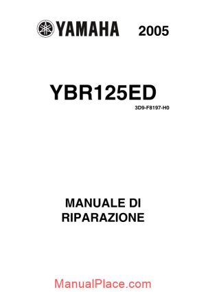 yamaha ybr 125ed service manual05 page 1