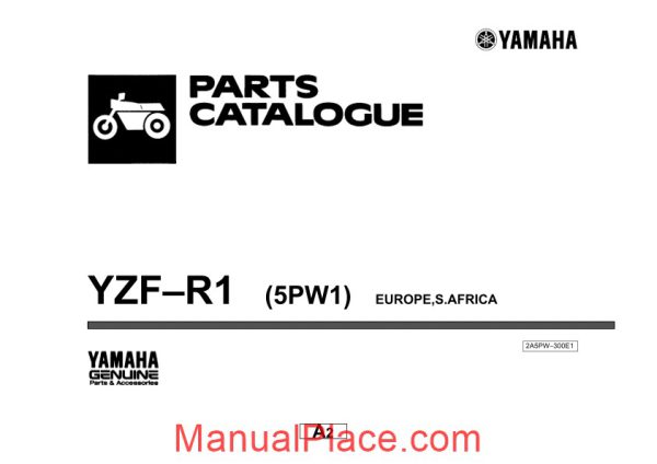 yamaha yzf r1 parts catalogue page 1