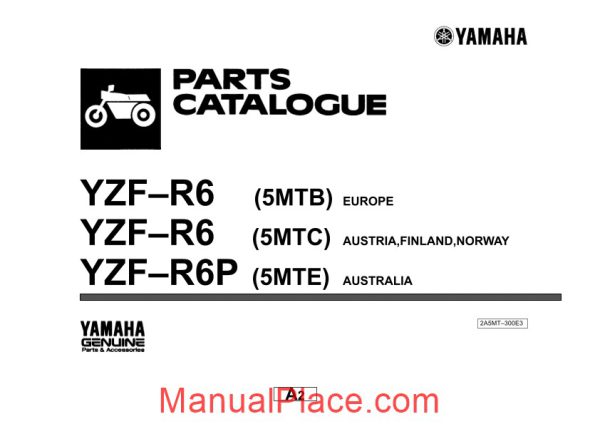 yamaha yzf r6 parts catalogue page 1