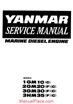 yanmar 1gm10 service manual page 1