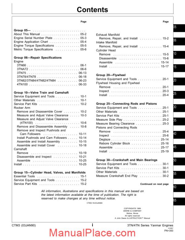 yanmar 3tn and 4tn series diesel engines page 4