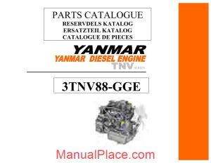 yanmar 3tnv88 engine parts catalogue page 1